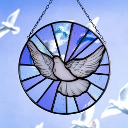 stained glass holy spirit