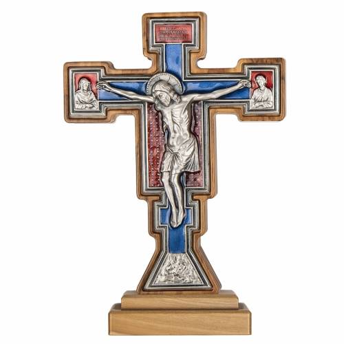 Croce Ulivo Giotto Placca Argentata