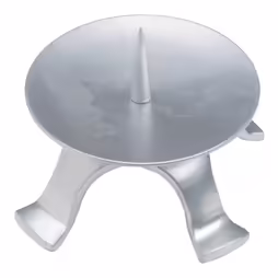 Portacandela ottone argentato