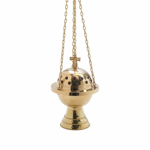 Wysoki Turybularz Mosiężny H 19 cm