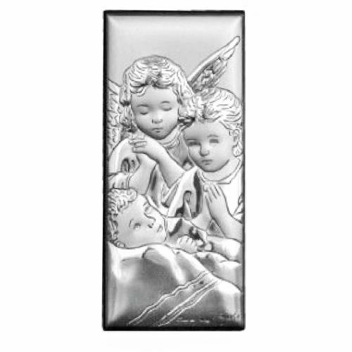 Icona Sacra Angeli Argento Laminato