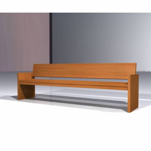 Pew of walnut wood - Mod. S. Camillo