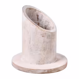 candle holder light wood