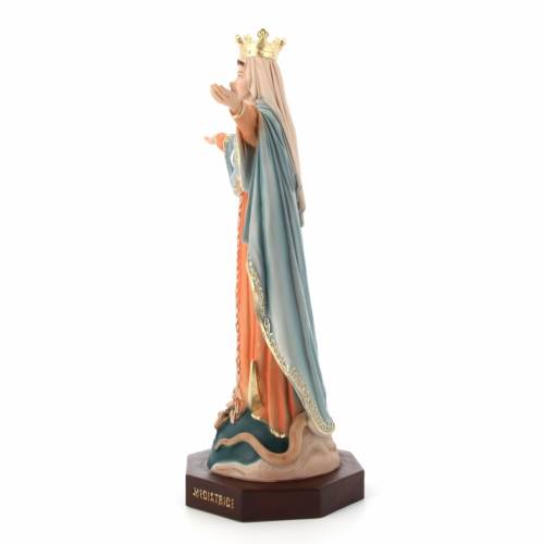 Statua Maria Mediatrice, in polvere di marmo colorata