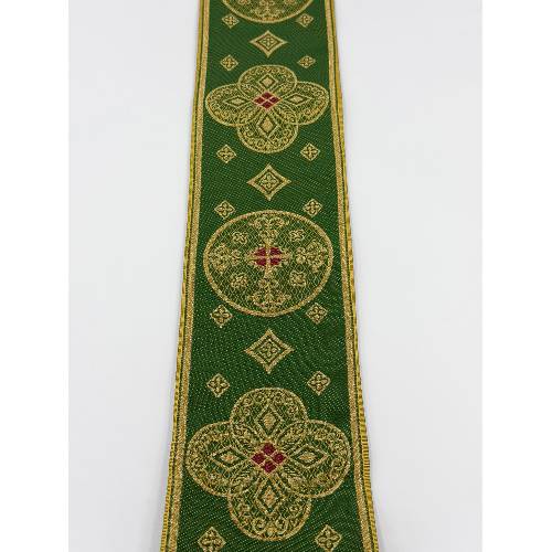 Gallone Largo (10.5cm) Liturgico Semimetallico EMMA 253