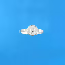 Rosary ring with saint medal