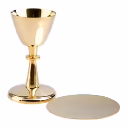 Calice placcato oro H 13 cm