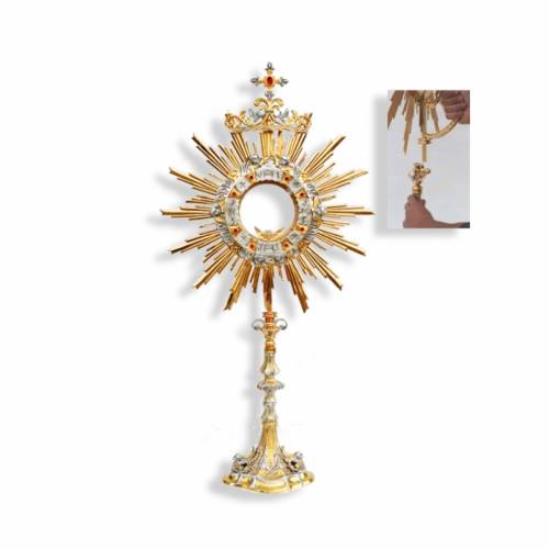 Ostensorio con raggiera smontabile