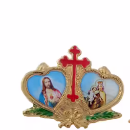 QUADRETTO ORO CON GESU' E MARIA