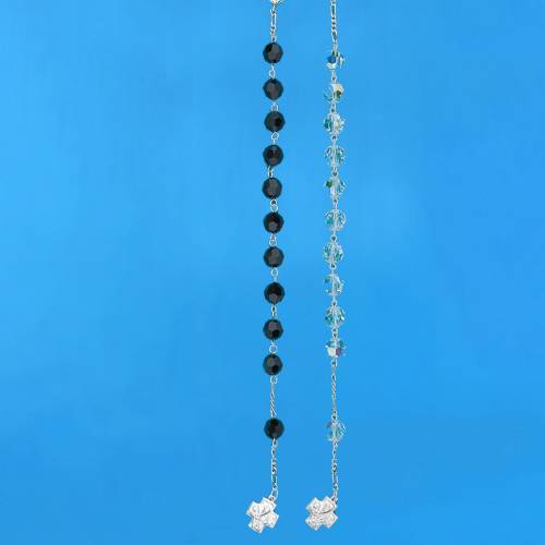 Rosary bra with crystal beads