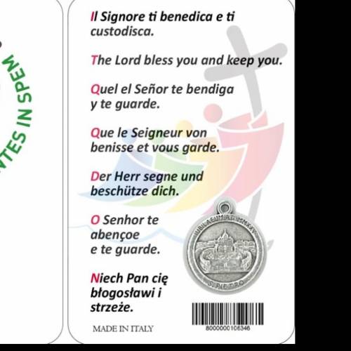 Card Giubileo con medaglia argentata 