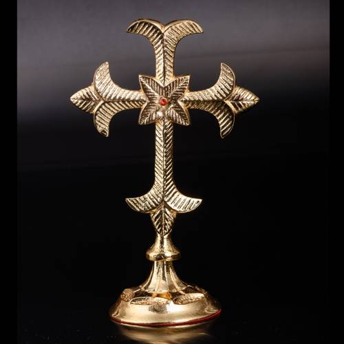 Croce ottone placcata oro