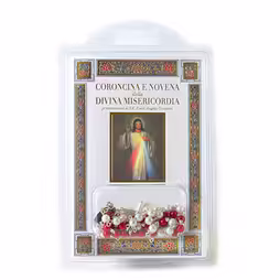 Libro  “Coroncina e Novena della Divina Misericordia” confezionato con rosario
