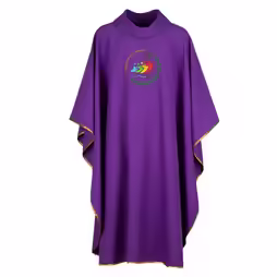 Casula 4 Colori Liturgici  Ricamo Logo GIUBILEO 2025 Roma