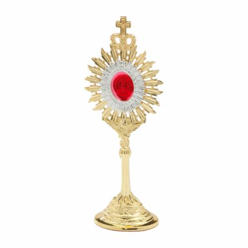 Reliquary gold plated H 18 cm