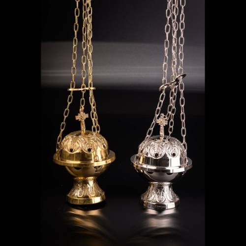 Thurible with Jusus crucified H 15 cm