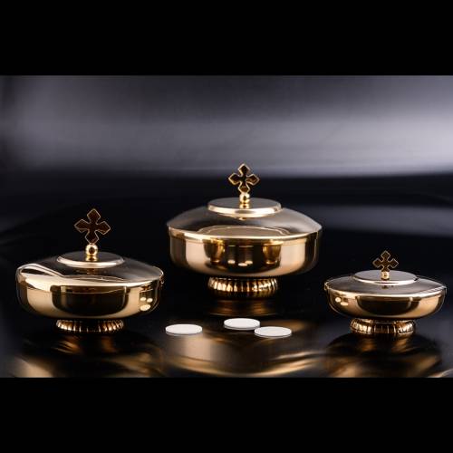 Pisside placcato oro D 12 cm