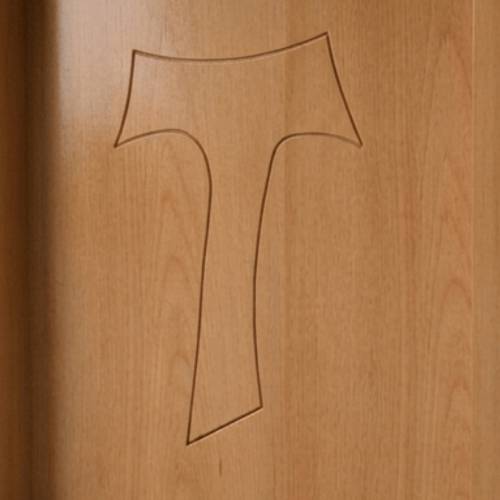 Altare in legno con croce Tau - Art. 740