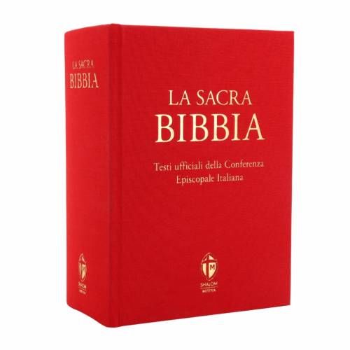 La Sacra Bibbia. Edizione grande a caratteri grandi. Tela rossa