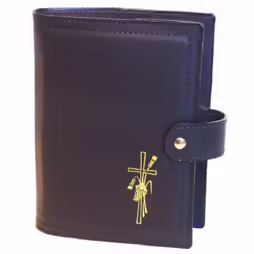 Custodia per liturgia 4 volumi in pelle chiusura bottone