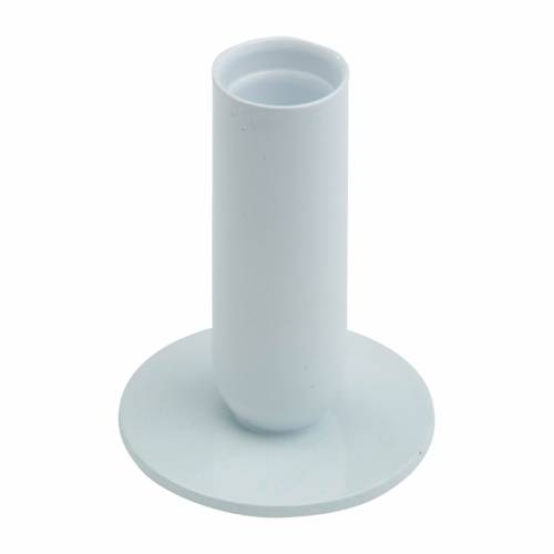 Candleholder iron white H 8 cm