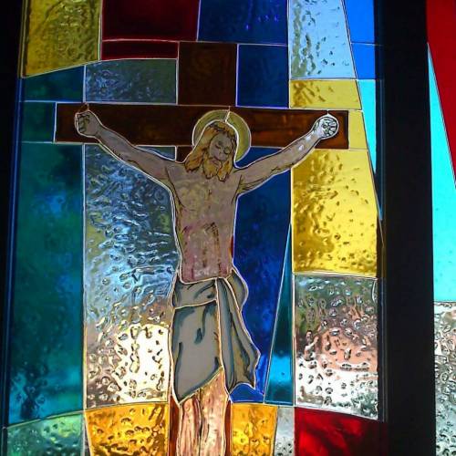 Stained glass in fused glass