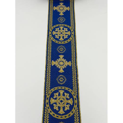 Gallone Largo (10.5cm) Liturgico Semimetallico EMMA 251