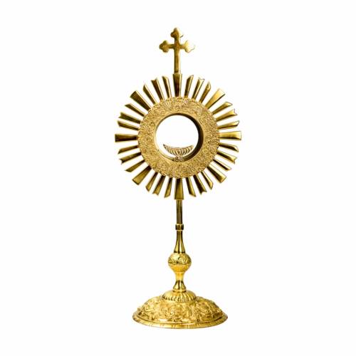 Monstrance golden plated H 47 cm