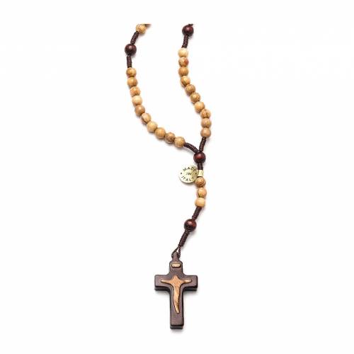 Rosario rilegato in legno ulivo 6 mm