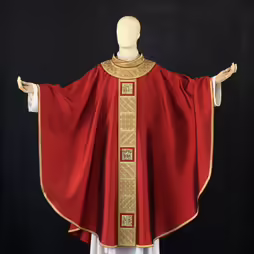 CASULA TRADIZIONALE IN SETA ROSSA