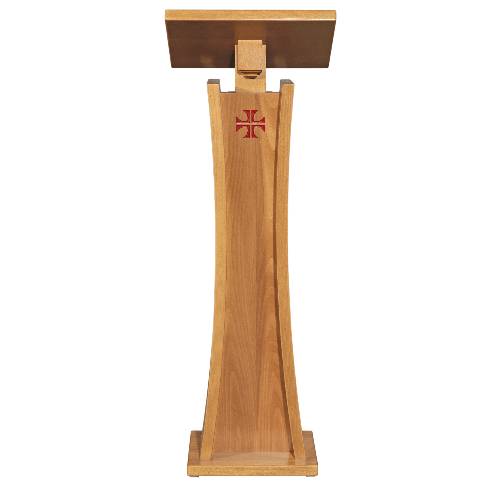 Lectern of wood with red cross - Art. 504