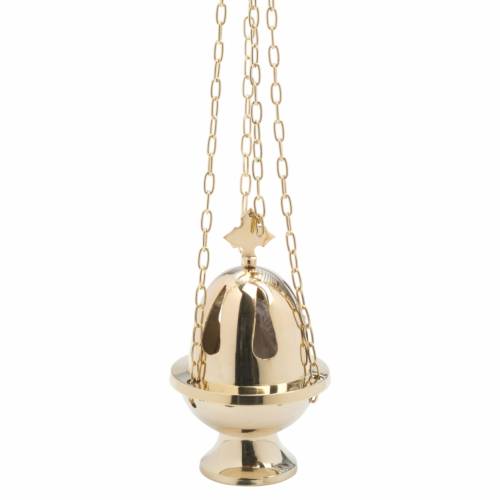 Thurible with gold colour H 16 cm