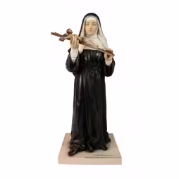 Statua Santa Rita, in polvere di marmo colorata