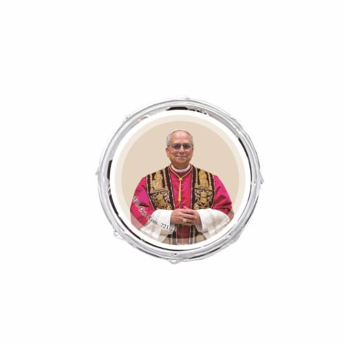 Rosario petalo di rosa con scatola Papa Leone XIV