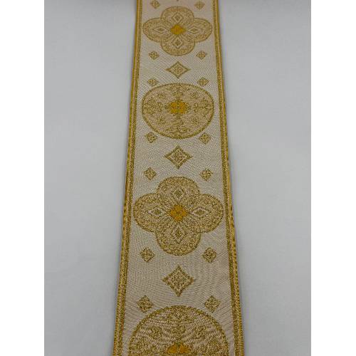Gallone Largo (10.5cm) Liturgico Semimetallico EMMA 253