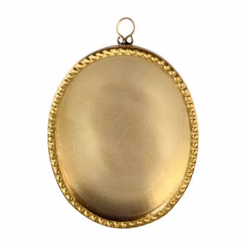 Wall-reliquary with beaded edge H 10 cm