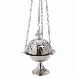 Turibolo con croce H 16 cm