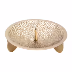 Three footed candle plate