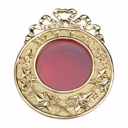 Wall hanging reliquary golden plated