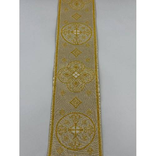 Gallone Largo (10.5cm) Liturgico Semimetallico EMMA 253