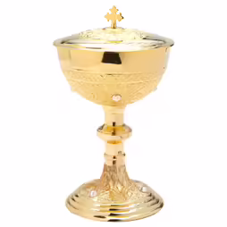 Pisside con pietre H 25 cm