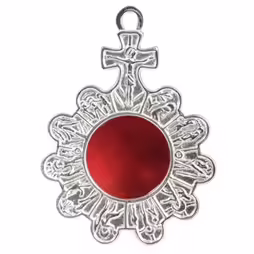 Reliquiario da parete placcato nichel