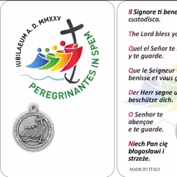 Card Giubileo con medaglia argentata 