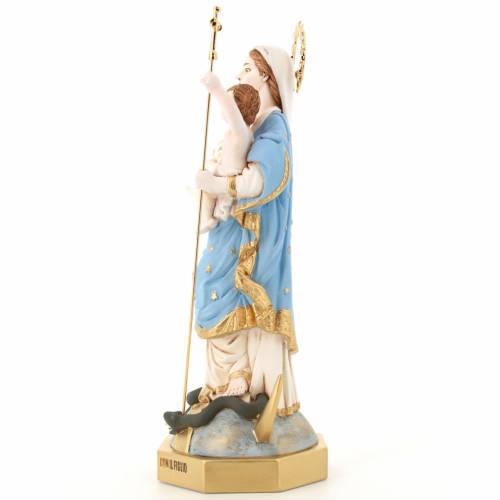 Statua Maria Immacolata, in polvere di marmo colorata