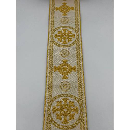 Gallone Largo (10.5cm) Liturgico Semimetallico EMMA 251