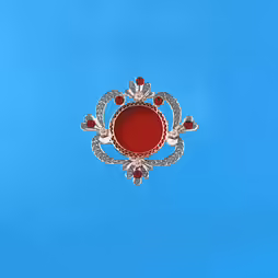 Case with red rhinestones