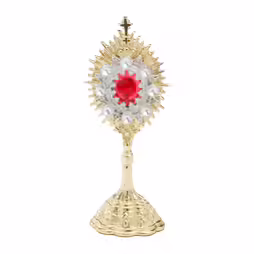 Reliquiario con pietre H 14 cm