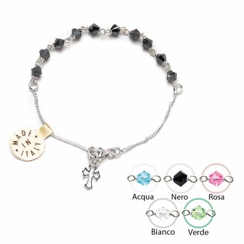 Bracelet- Ten Rasary Krystal and Silver