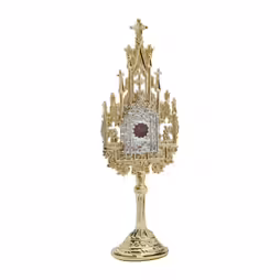 Reliquiario placcato oro H 22,5 cm