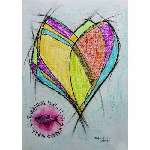 Cuore - pastello 